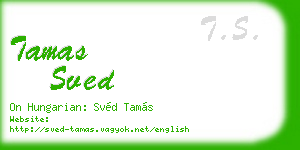 tamas sved business card